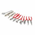 Steelman 10-Piece Plier, Cutter, and Wrench Set, Red 61217